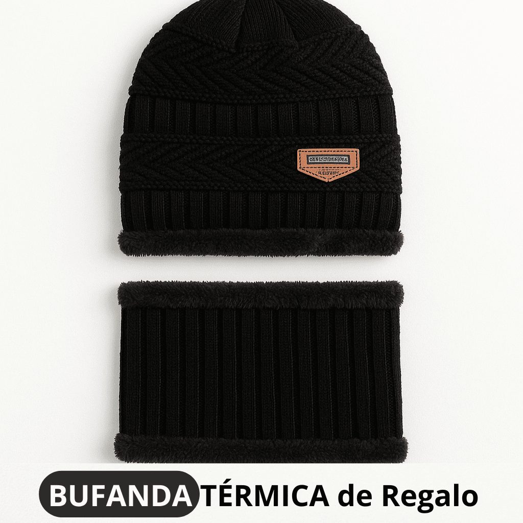 Gorro Térmico Premium Unisexo + BUFANDA TÉRMICA de Regalo | Prepárate para el frío ❄